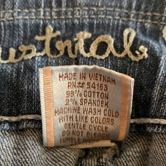 Industrial Cotton size 15 Stylish Blue Boot Cut Jeans - Picture 7 of 10